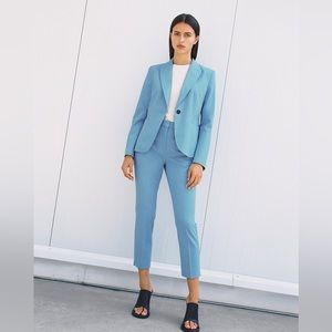 Zara blue ankle pant trousers